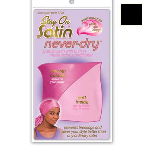 stay on satin never dry black