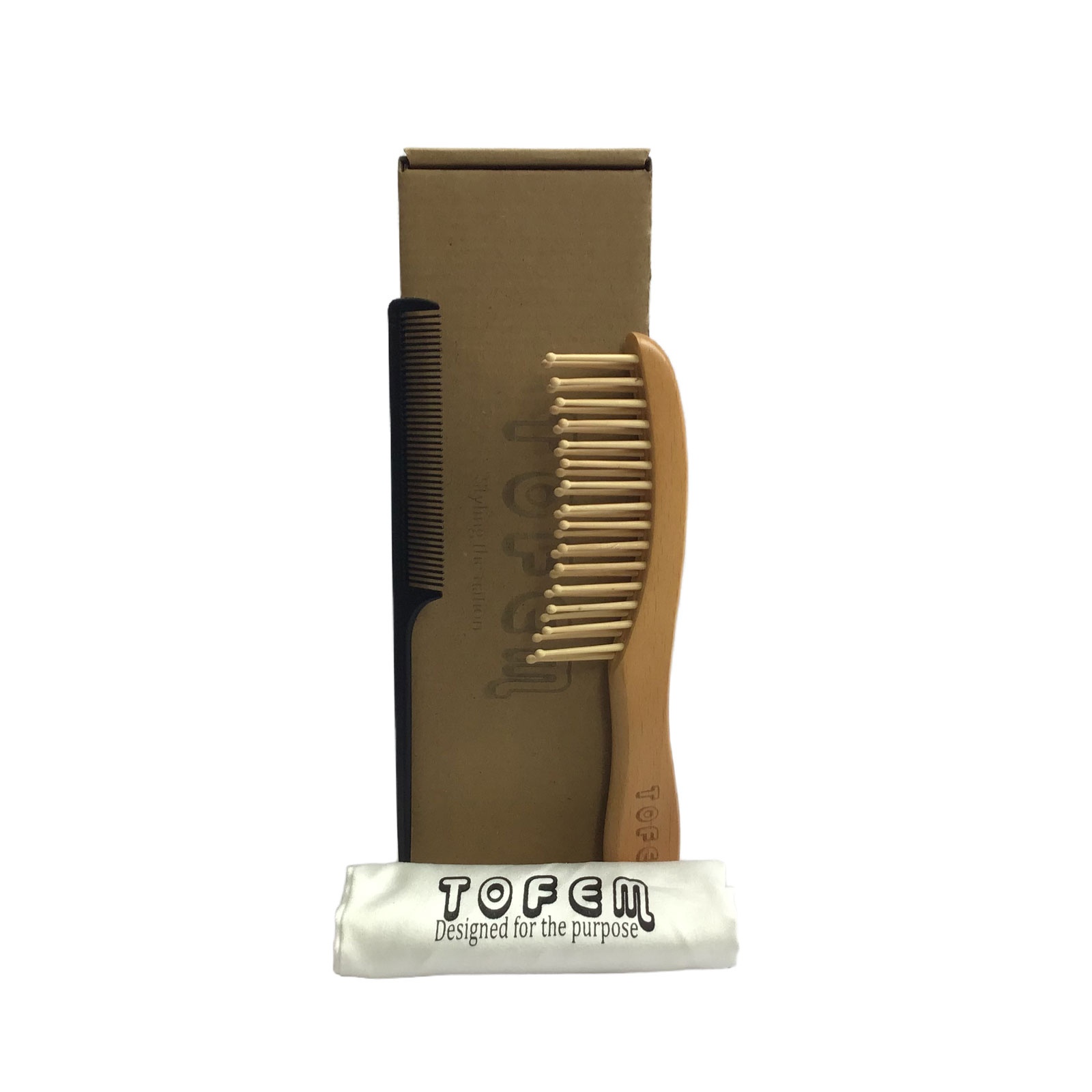 Wood Comb Wide Tooth specially designed wooden teeth work wonders,